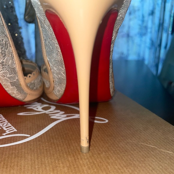 ❤️SOLD❤️ Christian Louboutin Chantilly Patent Hot Spring 100mm - Picture 3 of 11